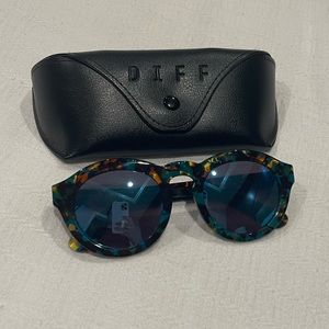 Diff blue/tortoise sunglasses